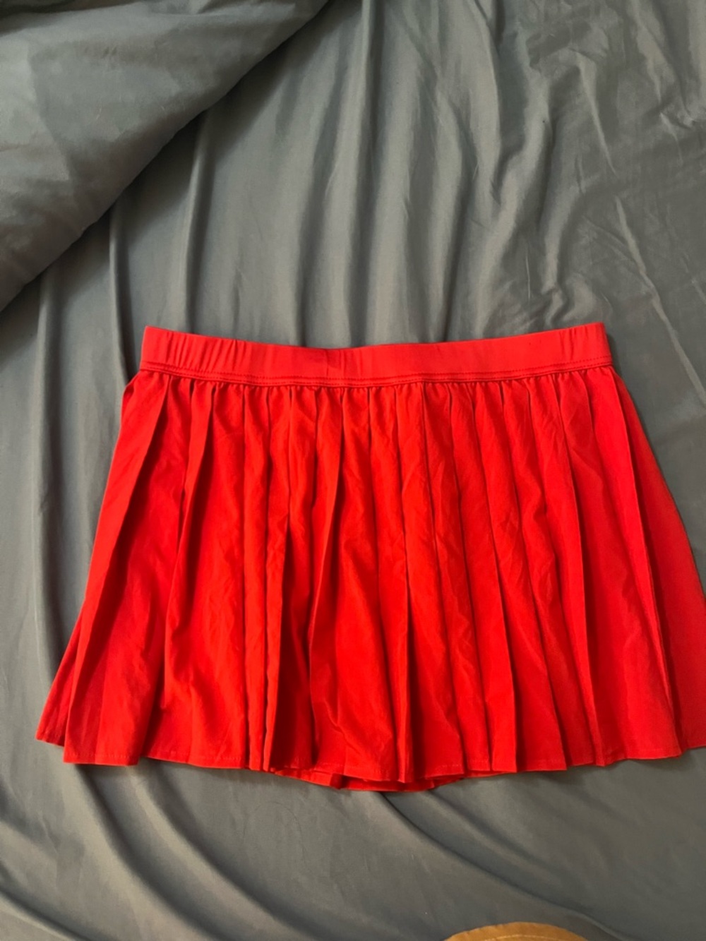 No Boundaries Red Pleated Circle Skirt